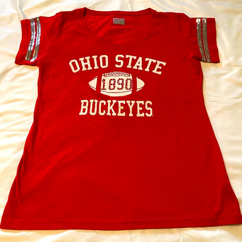 Women’s Ohio State Buckeyes v-neck T-shirt